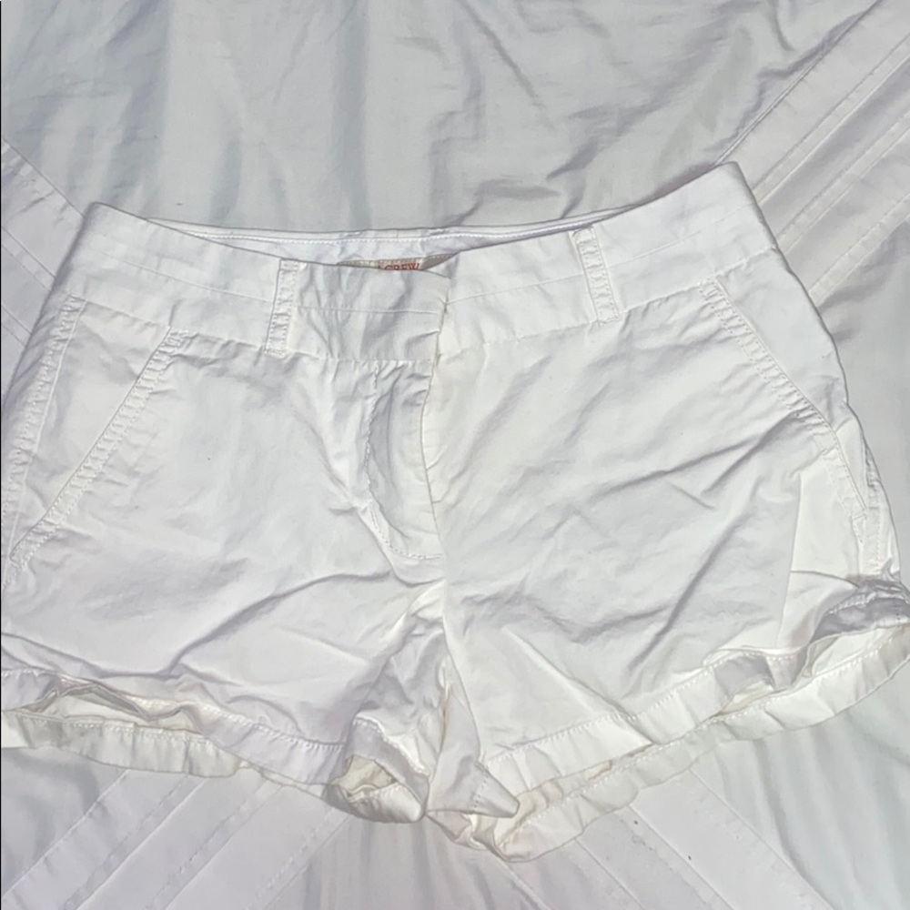 J. Crew White Chino Shorts